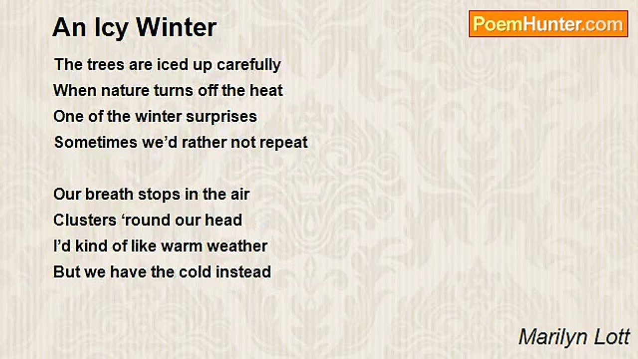 Marilyn Lott - An Icy Winter