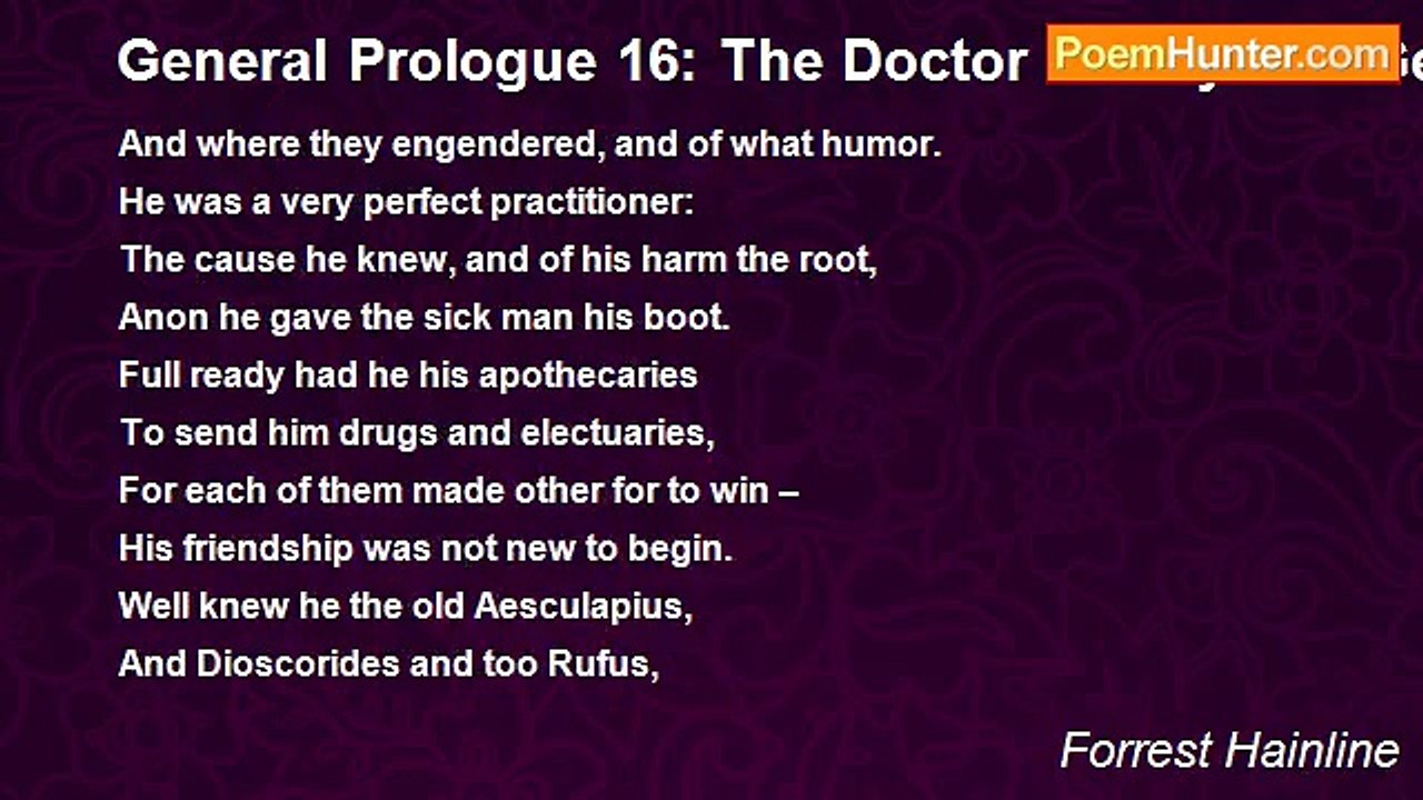 Forrest Hainline - General Prologue 16: The Doc...