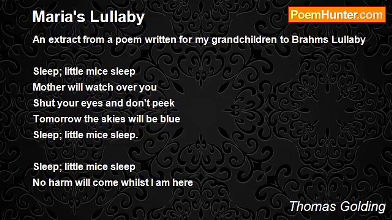 Thomas Golding - Maria's Lullaby