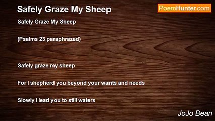 JoJo Bean - Safely Graze My Sheep