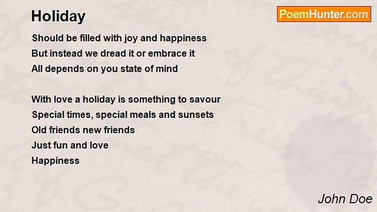 John Doe - Holiday