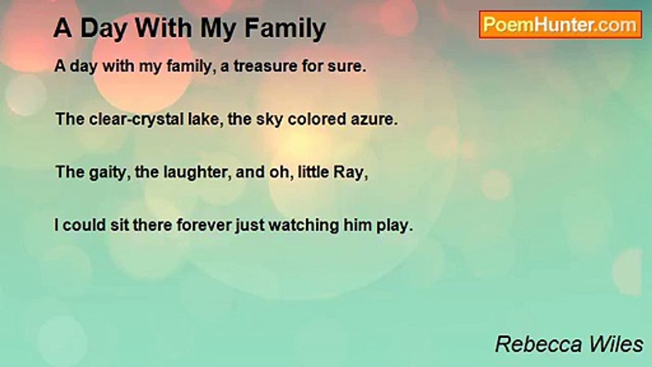 Rebecca Wiles - A Day With My Family