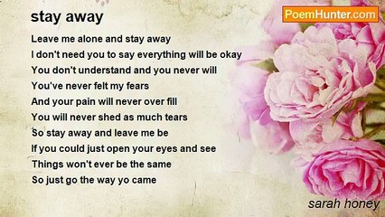 sarah honey - stay away