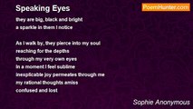 Sophie Anonymous - Speaking Eyes