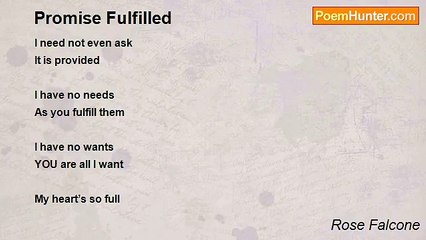 Rose Falcone - Promise Fulfilled