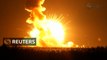 NASA's unmanned Antares rocket explodes on launch - NASA TV