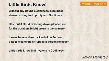 Joyce Hemsley - Little Birds Know!