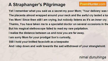 nimal dunuhinga - A Straphanger's Pilgrimage