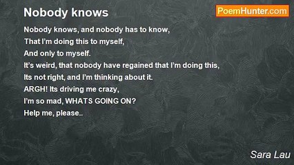 Sara Lau - Nobody knows