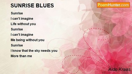Aldo Kraas - SUNRISE BLUES