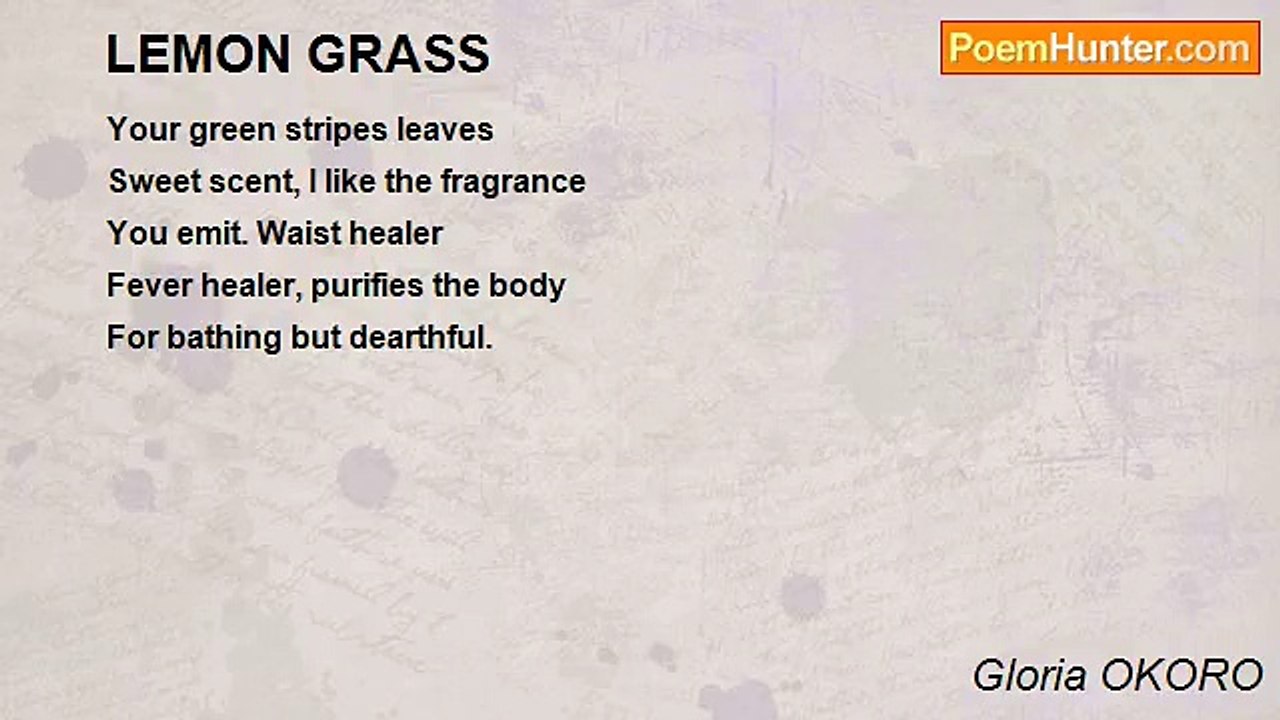 Gloria OKORO - LEMON GRASS