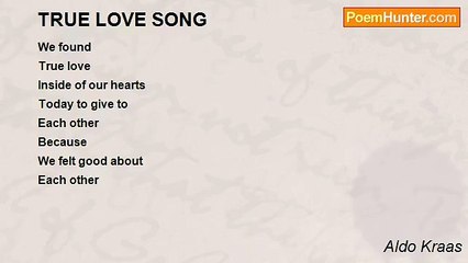 Aldo Kraas - TRUE LOVE SONG