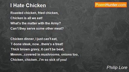 Philip Lore - I Hate Chicken