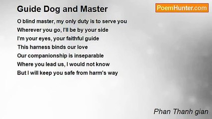 Phan Thanh gian - Guide Dog and Master