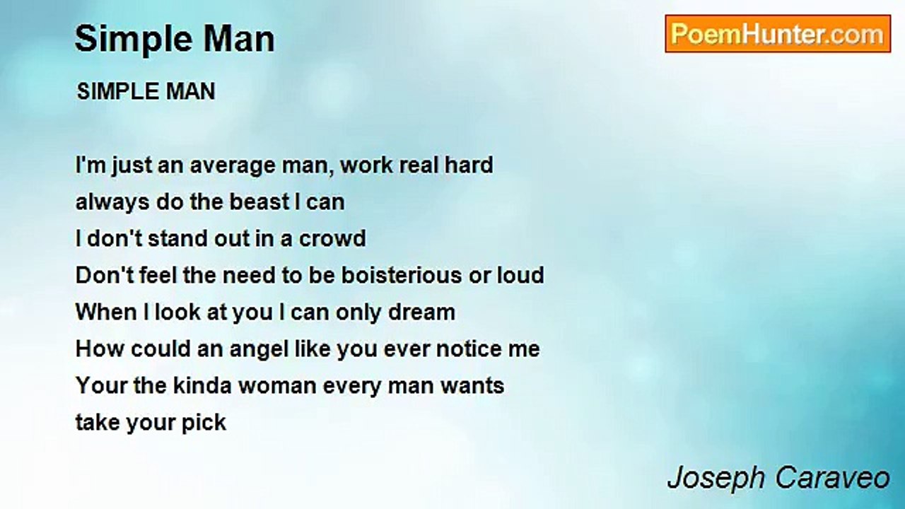 Joseph Caraveo - Simple Man