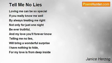 Janice Herzog - Tell Me No Lies