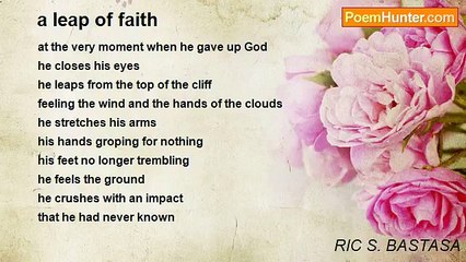RIC S. BASTASA - a leap of faith