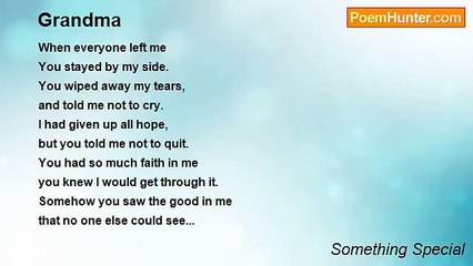 Something Special - Grandma