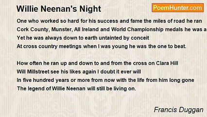 Francis Duggan - Willie Neenan's Night