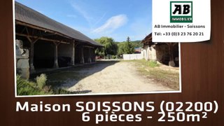 A vendre - maison - SOISSONS (02200) - 6 pièces - 250m²