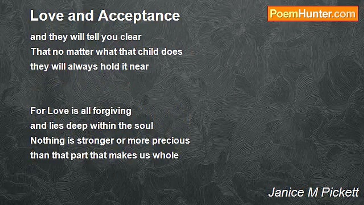 Janice M Pickett - Love and Acceptance