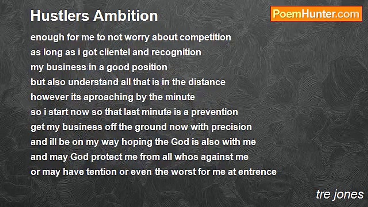 tre jones - Hustlers Ambition