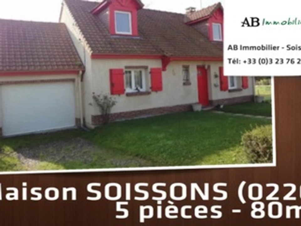A vendre - maison - SOISSONS (02200) - 5 pièces - 80m²