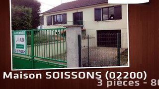 A vendre - maison - SOISSONS (02200) - 3 pièces - 80m²