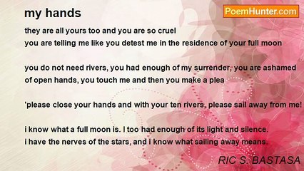 RIC S. BASTASA - my hands