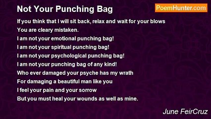 June FeirCruz - Not Your Punching Bag
