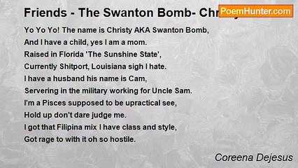 Coreena Dejesus - Friends - The Swanton Bomb- Christys Intro