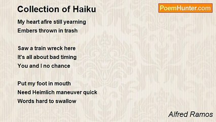 Alfred Ramos - Collection of Haiku