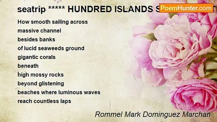 Rommel Mark Dominguez Marchan - seatrip ***** HUNDRED ISLANDS SEED EXPIDITION