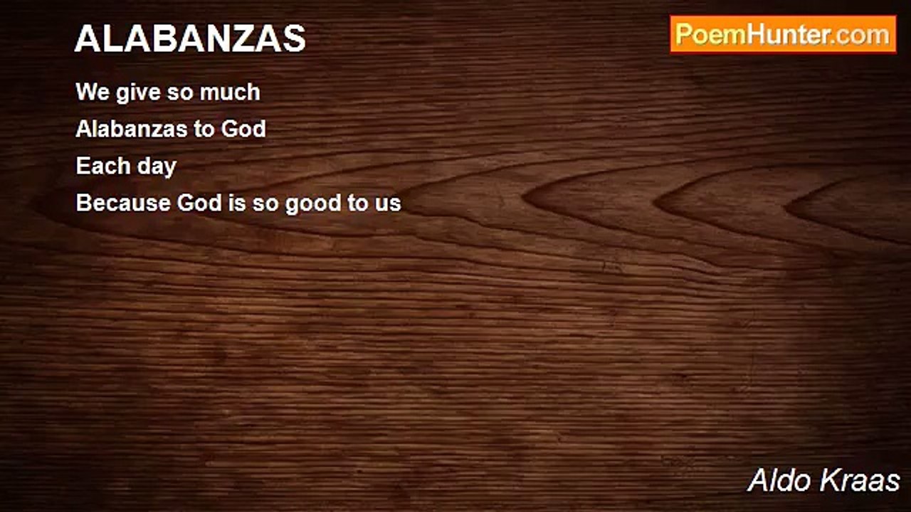 Aldo Kraas - ALABANZAS