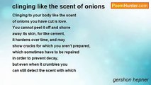 gershon hepner - clinging like the scent of onions