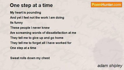 adam shipley - One step at a time