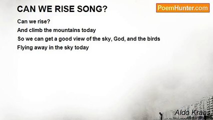Aldo Kraas - CAN WE RISE SONG?