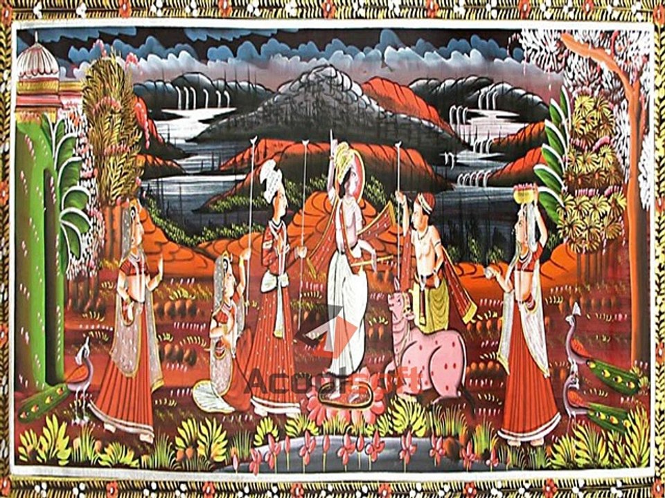 Radhakrishna-Painting-On-Silkcloth