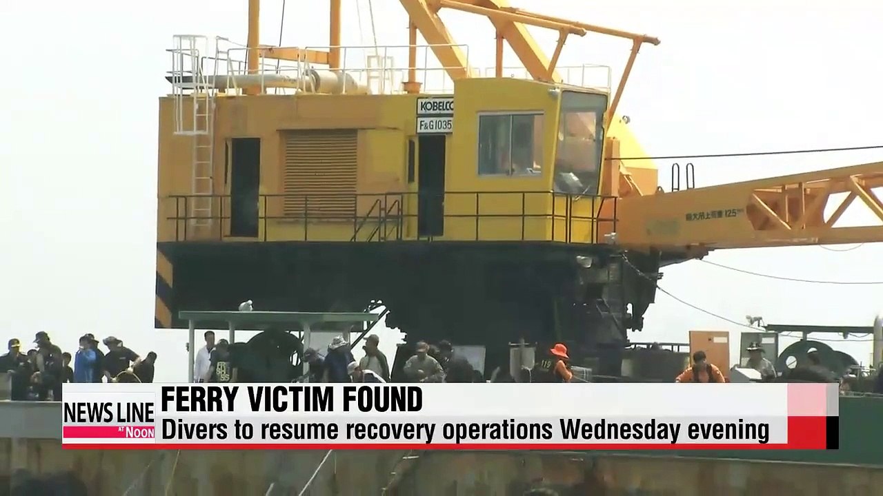 Recovery efforts underway for Sewol-ho vicitm's body