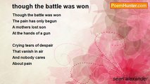sean alexander - though the battle was won