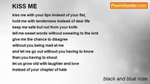 black and blue rose - KISS ME