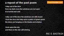 RIC S. BASTASA - a repost of the past poem