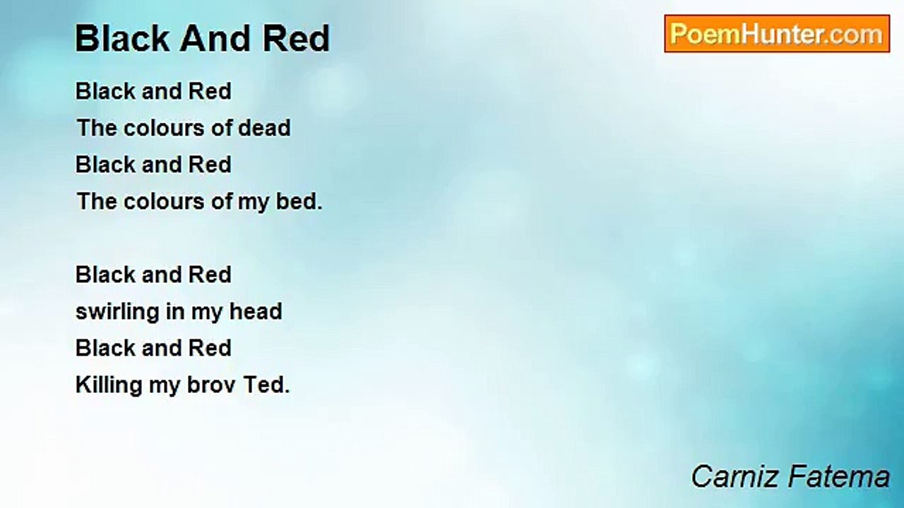 Carniz Fatema - Black And Red