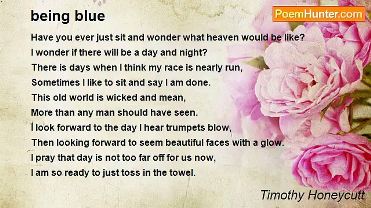 Timothy Honeycutt - being blue
