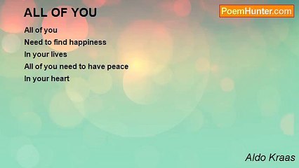 Aldo Kraas - ALL OF YOU