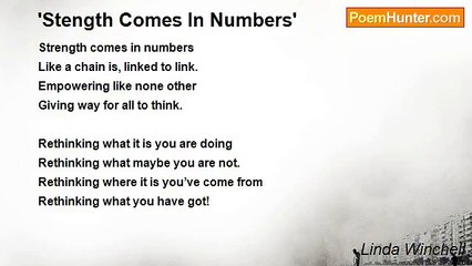 Linda Winchell - 'Stength Comes In Numbers'