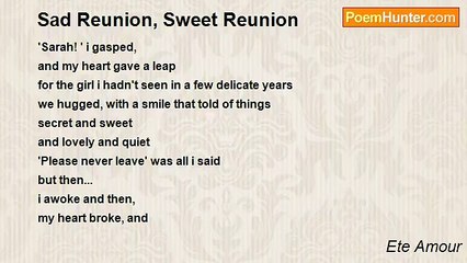 Ete Amour - Sad Reunion, Sweet Reunion