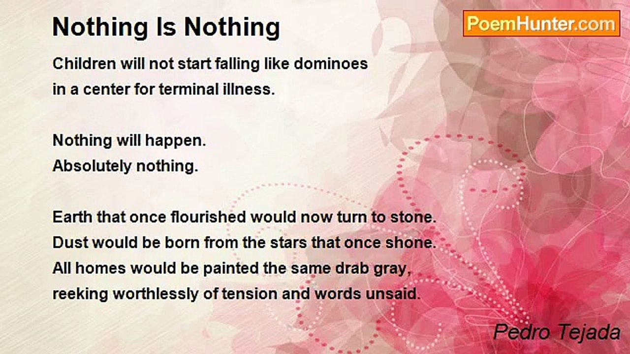 Pedro Tejada - Nothing Is Nothing