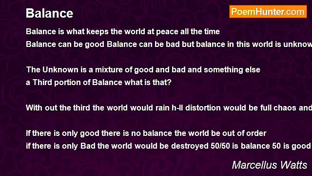 Marcellus Watts - Balance