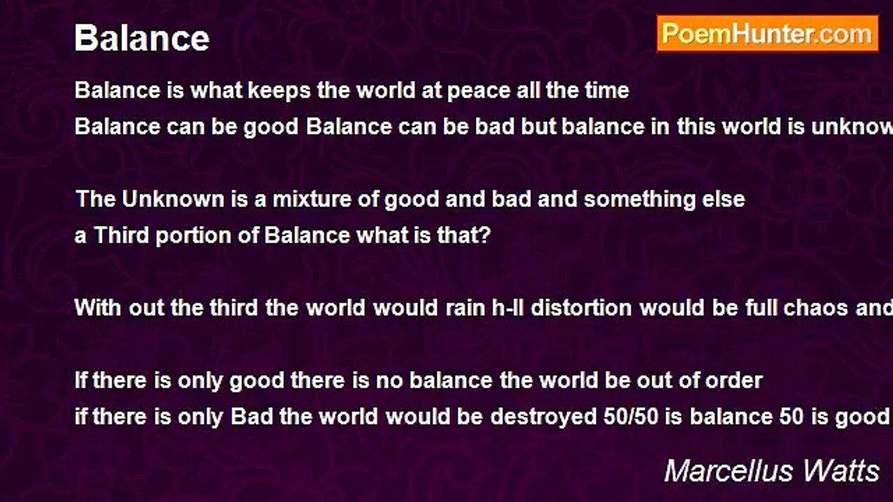 Marcellus Watts - Balance